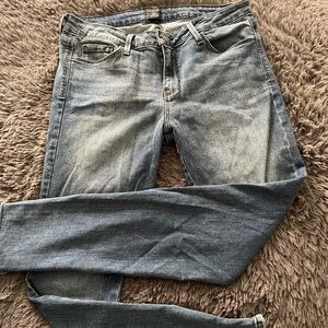 Just Black zipper denim skinny jeans